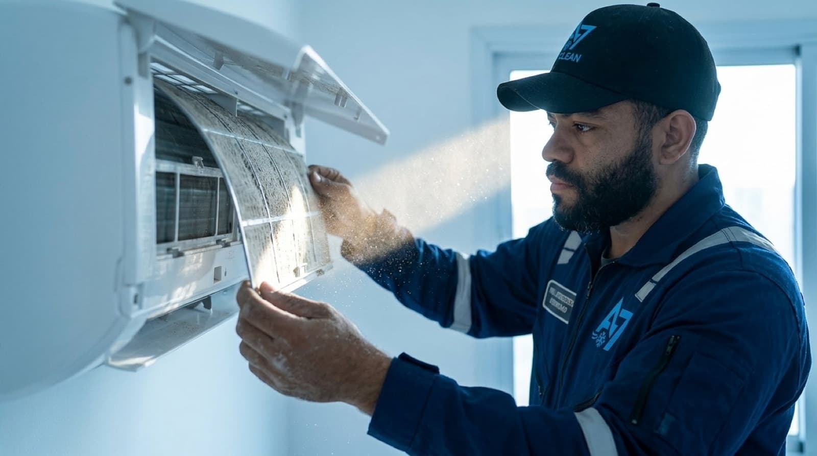 Manutenção de ar-condicionado no clima seco de Brasília